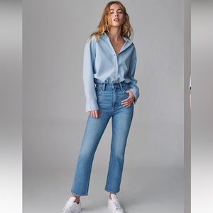 Denim Forum Aritzia Bailey High Rise Boot 26L